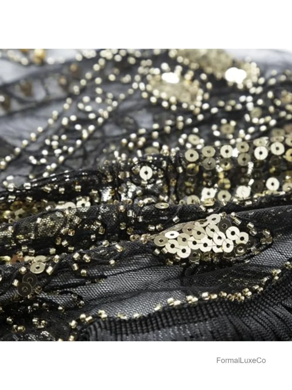 1920s Sequin Beaded Evening Cape Wrap Shawl Gatsby Party